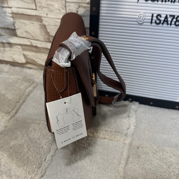 FOSSIL Everleigh Leather Large Flap Crossbody Bag - Picture 7 of 12